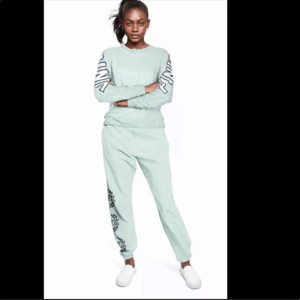 Victorias secret pink mint sweatpants XS